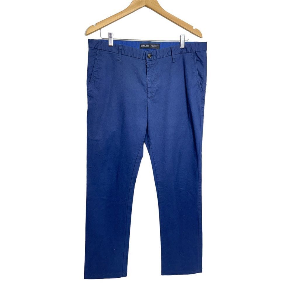 Zara Men‎ Basic Collection Dress Up Navy Blue Pants Size 34